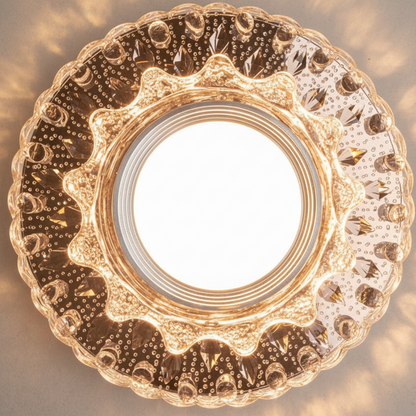 Spot LED ORBITA, 5W, Rotund, Lumina Rece/Calda, Bronz Antichizat, Rasina si Sticla Spot LED Default Title Alessandro Design