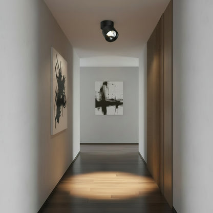Proiector LED TINNIE, Rotativ, 9W, Lumina Neutra 4000K, Negru