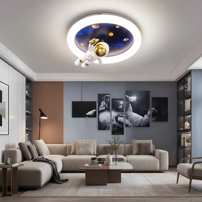 ASTRONAUT LED chandelier with remote control, 51W, Cold/Warm/Neutral light, White Blue