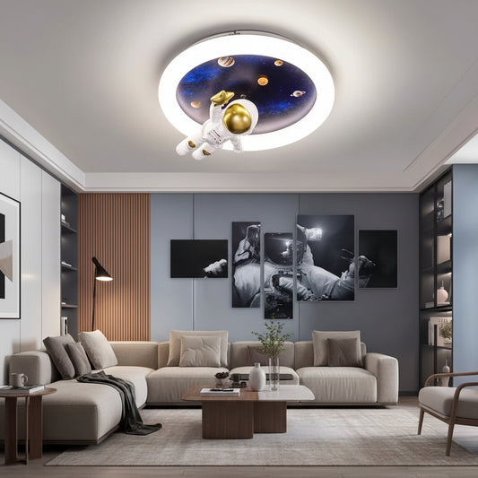 ASTRONAUT LED chandelier with remote control, 51W, Cold/Warm/Neutral light, White Blue