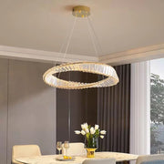 LED chandelier with remote control and crystal LUIGI, 57W, Cold/Warm/Neutral light, Dimmable, Gold LED chandeliers with remote control Default Title Alessandro Design