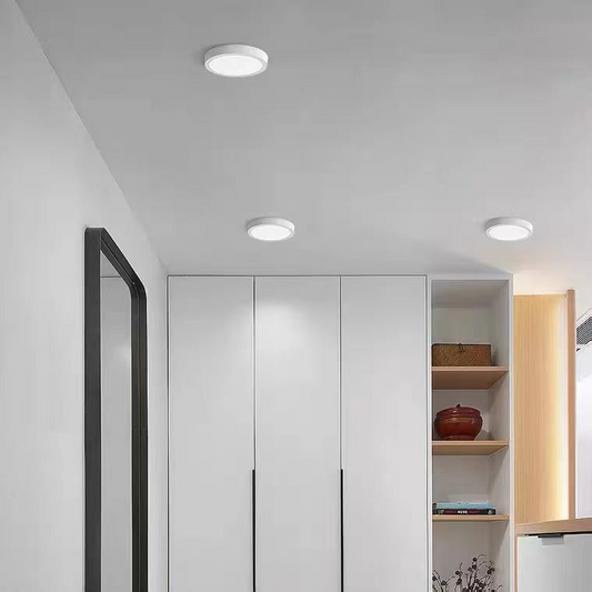 Round LED Ceiling Light, 31W, 22cm, 6000K, White Metal – Cold Light LED Ceiling Lights Default Title Alessandro Design