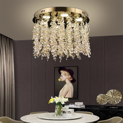 Crystal LED Chandelier LLC213/400GD Round, 22W, Cold/Warm/Neutral Light, Crystal, Gold