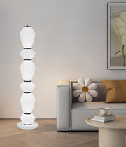 Lampadar LED cu telecomanda 82W Modern LP510/6BK 120Cm Negru Veioze & Lampadare Default Title Alessandro Design