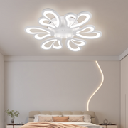 LED chandelier with remote control BLOSSOM 78W, 6 Petals, Diameter 60cm, Cold/Warm/Neutral light, Dimmable, White LED chandelier with remote control Default Title Alessandro Design