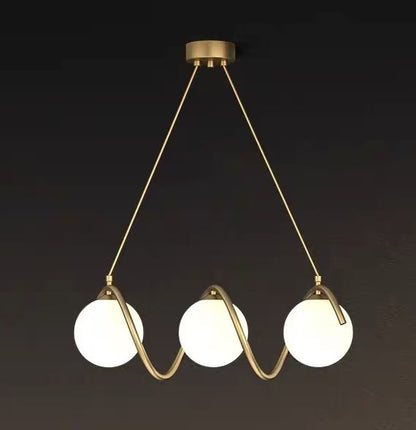 LOFT Haven Chandelier, 3x G9, White Gold, Metal, Adjustable Height, Modern Modern Chandeliers Default Title Alessandro Design