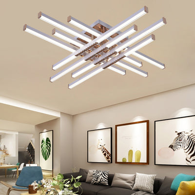 LED Chandelier with Remote Control LT178/6WH, 84W, 6 Elements, Cold/Warm/Neutral Light, Dimmable, White