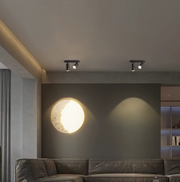 Joom Chandelier with Linear Projector 2XGU10 Black LED Chandelier Default Title Alessandro Design