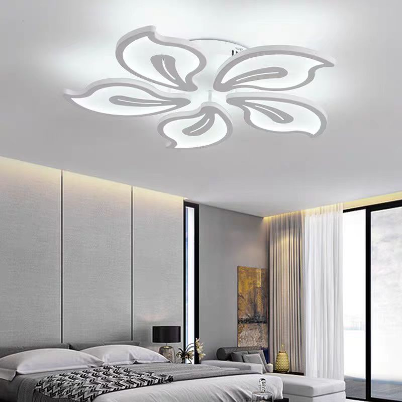 LED chandelier with remote control JASMINE 66W, 5 Petals, Cold/Warm/Neutral light, Dimmable, White LED chandelier with remote control Default Title Alessandro Design