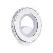Borandis LED wall light 16W, White with Chrome, Acrylic and Crystal, Cold/Warm/Neutral Light Indoor wall lights Default Title Alessandro Design