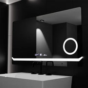 Rectangular LED Mirror, 80x60cm, Definition MotionGlow Marcello, De-fogging System, Clock & Thermometer, Cosmetic Magnifier, Dimable Mirrors Marcello Default Title Alessandro Design