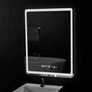 Rectangular LED mirror, 60x80cm, Wizz MotionGlow Marcello sensor, De-fogging system, Clock & Thermometer, Dimabila Mirrors Marcello Default Title Alessandro Design