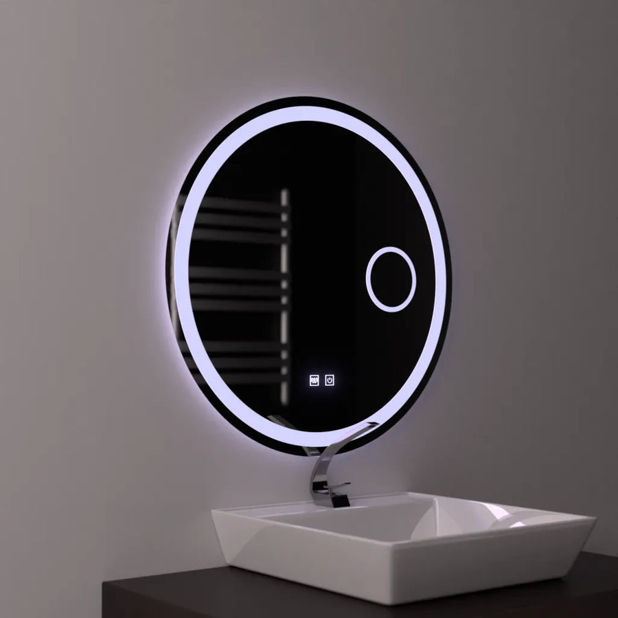 LED Round Mirror 70cm, Touch Luxor, Demister System, Dimmable Bathroom Mirror with LED and Demister Default Title Alessandro Design