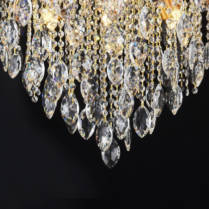 Candelabru Cristal CC9313/12FGD, 12x E14, Diametru 50cm, Auriu Candelabre Cristal Default Title Alessandro Design