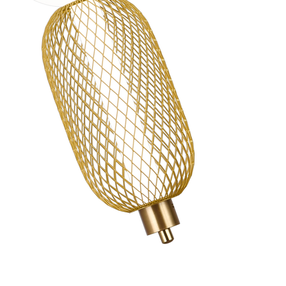 Lustra LED Suspendata LM550/2GD, 11W, Lumina 3000/4000/6000K, Auriu, Inaltime Reglabila Lustre Moderne Default Title Alessandro Design