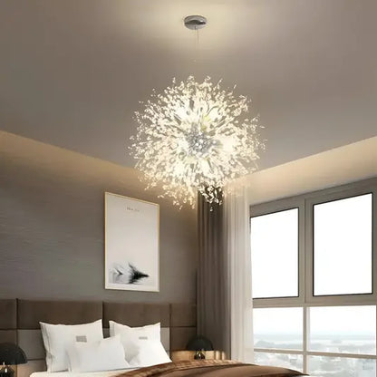 Schönbrunn Crystal Chandelier, 9x G9, Diameter 50cm, Shiny Chrome, Adjustable Height Modern Chandeliers Default Title Alessandro Design