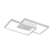 LED chandelier with remote control LANDYN 37W, 2 Squares, Cold/Warm/Neutral light, Dimmable, White LED chandelier with remote control Default Title Alessandro Design