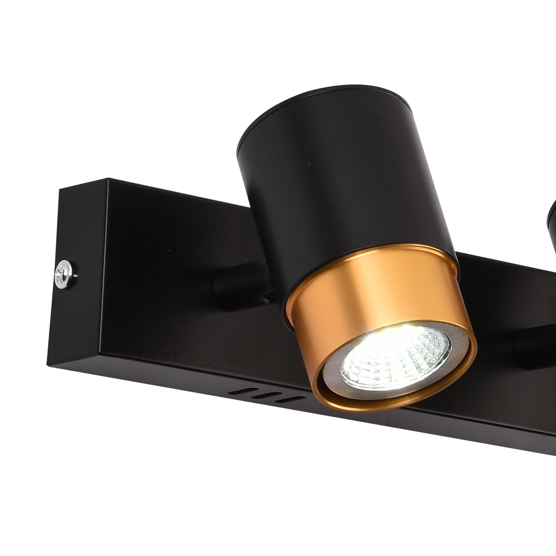 LED Projector with 4xGU10 Spotlights, Gold, Metal and Acrylic Modern Bulb Chandeliers Default Title Alessandro Design