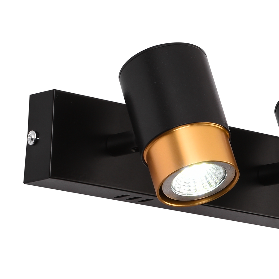 LED Projector with 4xGU10 Spotlights, Gold, Metal and Acrylic Modern Bulb Chandeliers Default Title Alessandro Design
