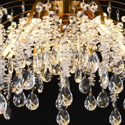 Candelabru Cristal CC9321/5FGD, 5x E14, Diametru 50cm, Auriu Candelabre Cristal Default Title Alessandro Design