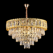 Candelabru Cristal BELVEDERE Magno 8xE14, Diametru 60cm, Auriu Lucios, Inaltime Reglabila Candelabre Cristal Default Title Alessandro Design