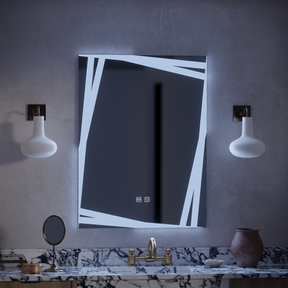 Mirror LED Touch Infinitum Demist System 60X80cm Mirrors Korman E Default Title Alessandro Design