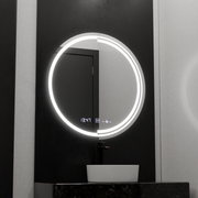 LED Round Mirror, 60cm, MotionGlow Sensor Consuel Marcello, De-fogging System, Clock & Thermometer, Dimable Mirrors Marcello Default Title Alessandro Design