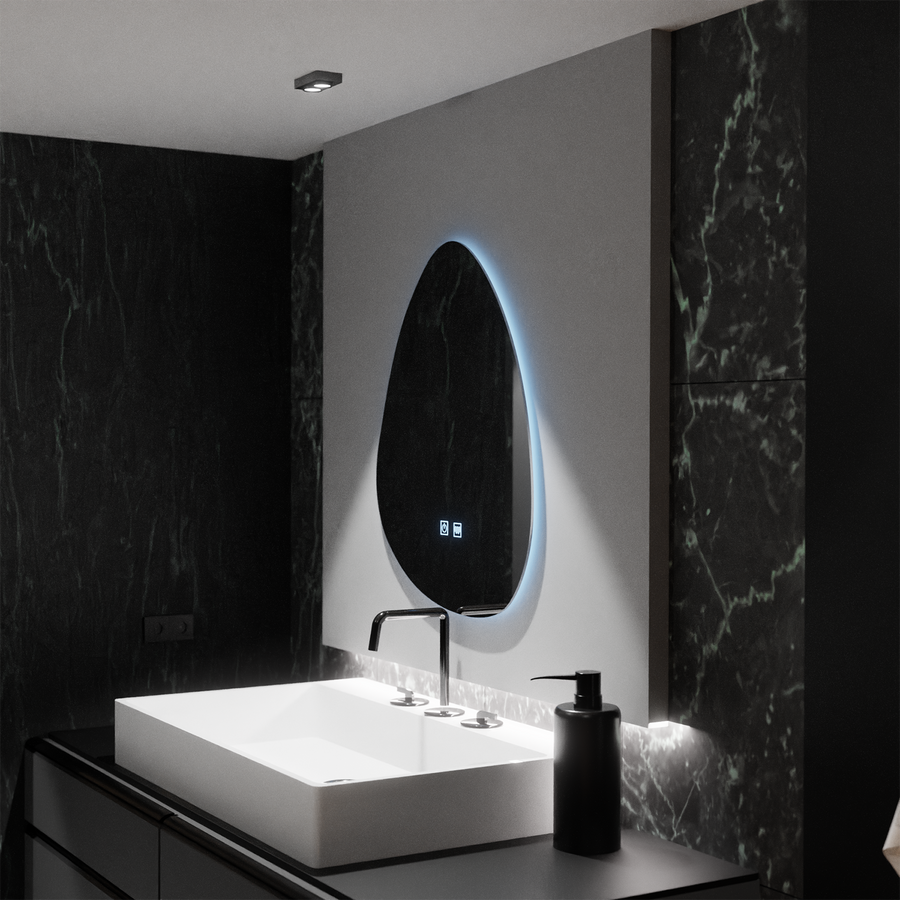Organic LED Mirror 80x60cm, Fluido Touch, Demister System, Dimmable Mirrors Korman E Default Title Alessandro Design