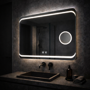 Rectangular LED mirror, 80x60cm, Stella Touch, Demisting System Mirrors Korman E Default Title Alessandro Design