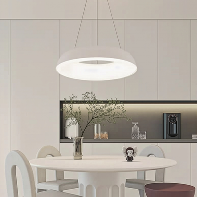 Suspended LED chandelier with remote control CHIARA, 73W, Cold/Warm/Neutral Light, Dimmable, White