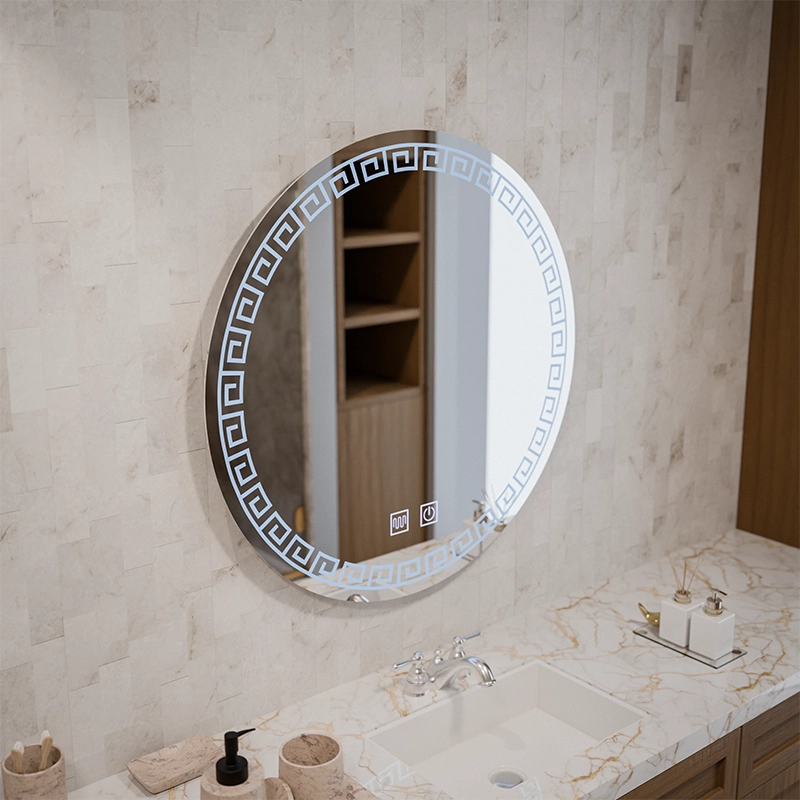 LED Round Mirror, 80cm, Orhina Touch, Demister System, Dimmable, E40S/80X80