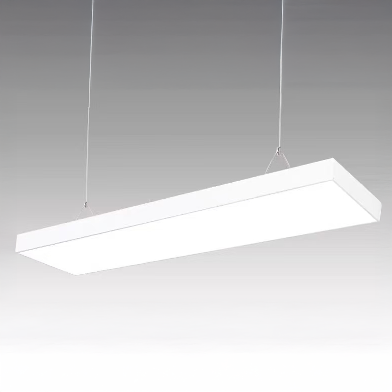 LED hanging chandelier DARIN, 120cm, 23W, Adjustable Height, Cool Light, White Modern Chandeliers Default Title Alessandro Design