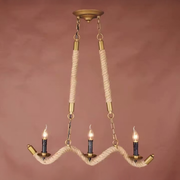 Lustra Franghie, 3xE27, Maro, Metal si Sfoara LV572/3BK Lustre Vintage Default Title Alessandro Design