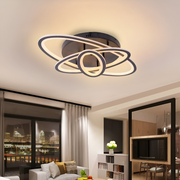 LED chandelier with remote control TIANA 78W, 3 Ellipses, Cold/Warm/Neutral light, Dimmable, Black LED chandeliers with remote control Default Title Alessandro Design