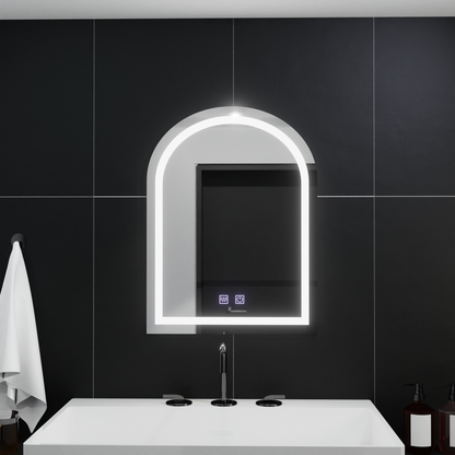 Arched LED mirror 60x80cm, Arco Touch, Demister System, Dimmable Mirrors Korman E Default Title Alessandro Design
