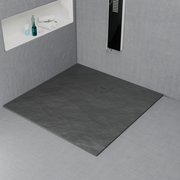 Square shower tray 90x90 cm, slim 3 cm, dark gray Home & Garden Default Title Alessandro Design