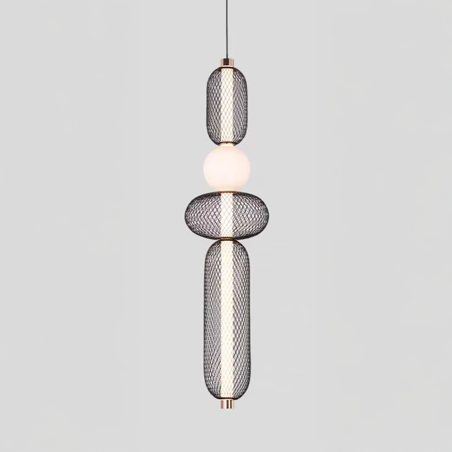 Lustra LED Suspendata LM551/4BK, 24W, Lumina 3000/4000/6000K, Negru, Inaltime Reglabila Lustre Moderne Default Title Alessandro Design