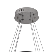 Lustra LED suspendata cu telecomanda si cristal 36W, 2 Cercuri, lumina Rece/Calda/Neutra, Dimabila, Crom Lucios, Inaltime Reglabila Lustre LED cu Telecomanda Default Title Alessandro Design