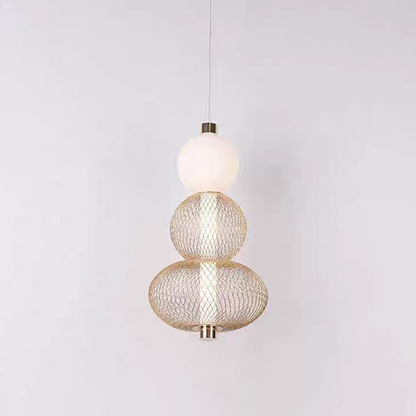 Lustra LED Suspendata LM550/3GD, 12W, Lumina 3000/4000/6000K, Auriu Lustre Moderne Default Title Alessandro Design