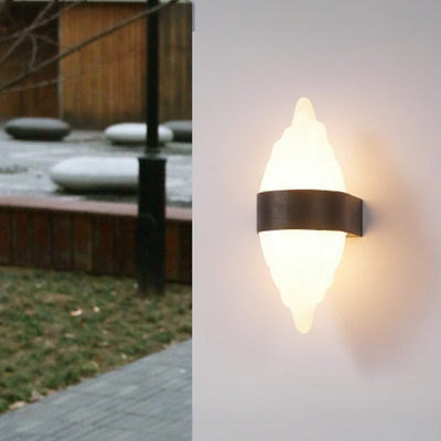 Outdoor LED wall light ICEBERG 10W Metal IP65 Black