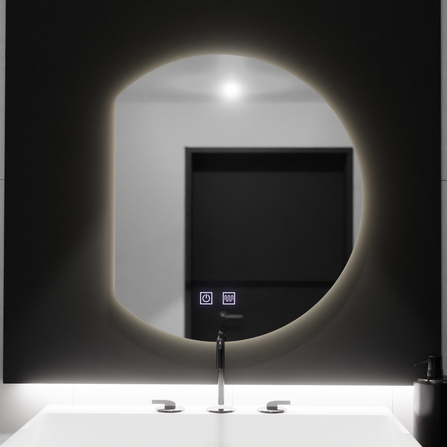 Semiluna LED Mirror 54x60, Arcana Touch, Demister System, Dimable Mirrors Korman E Default Title Alessandro Design