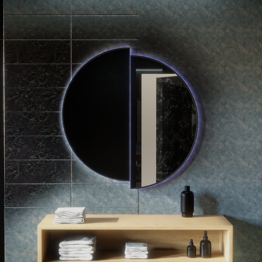 LED Touch Mariah Mirror Demist System 60X60cm Mirrors Korman E Default Title Alessandro Design