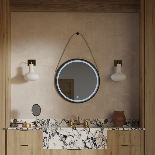 Round LED mirror, 60cm, Basic Touch Mirrors Korman C Default Title Alessandro Design