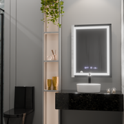 Rectangular LED mirror, 75x90cm, Verite MotionGlow Marcello, Demister System, Clock & Thermometer, Dimable Mirrors Marcello Default Title Alessandro Design