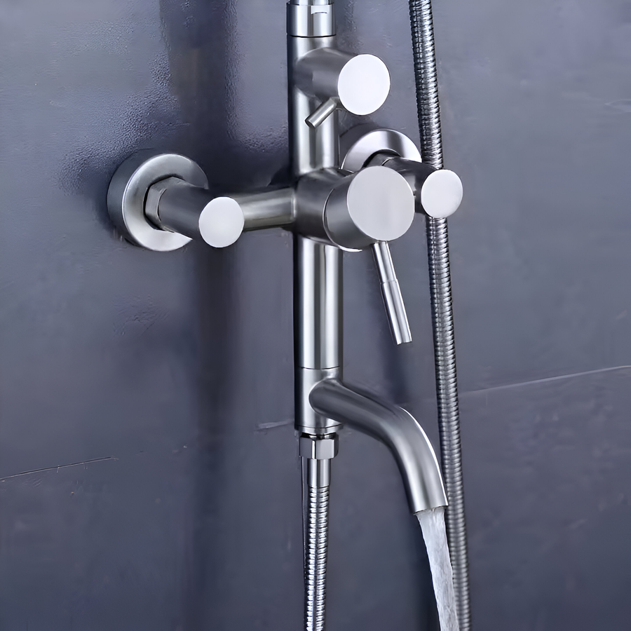 Shower Column, SUS304 Stainless Steel, Satin, LY003 Faucets & Shower Columns Default Title Alessandro Design