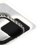 Crystal LED chandelier ARIELLA 39W, Square, Cold/Warm/Neutral light, Black LED Chandeliers Default Title Alessandro Design