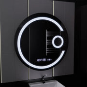 LED Round Mirror, 22W, 70cm, Visio MotionGlow Marcello, De-fogging System, Clock & Thermometer, Cosmetic Magnifier, Dimable Marcello Mirrors Default Title Alessandro Design