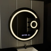 LED Round Mirror, 22W, 70cm, Visio MotionGlow Marcello, De-fogging System, Clock & Thermometer, Cosmetic Magnifier, Dimable Marcello Mirrors Default Title Alessandro Design
