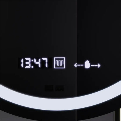 Oval LED Mirror, 60x80cm, Eminence MotionGlow Marcello, De-fogging System, Clock & Thermometer, Dimable Mirrors Marcello Default Title Alessandro Design