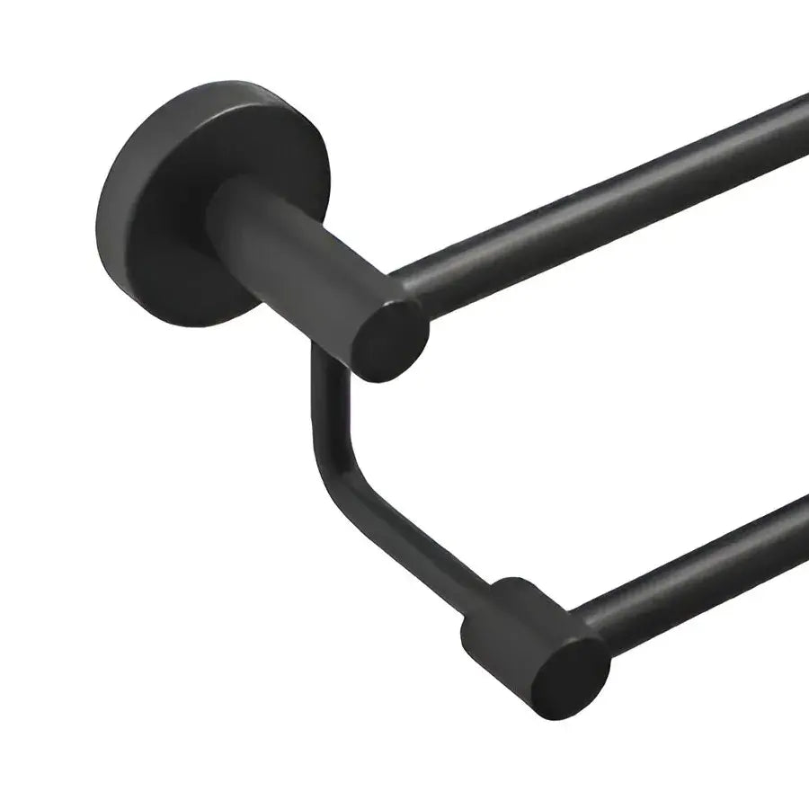 Double Towel Holder Black GJ/203B Towel Holder Default Title Alessandro Design